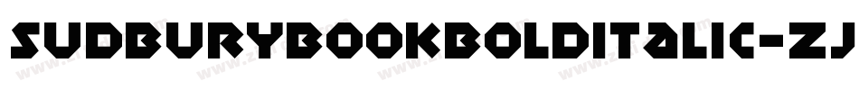 SudburyBookBoldItalic-ZJLl字体转换