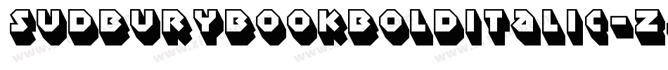 SudburyBookBoldItalic-ZJLl字体转换