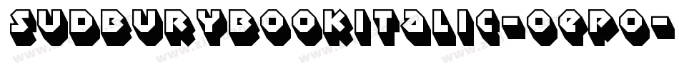 SudburyBookItalic-OEpo字体转换