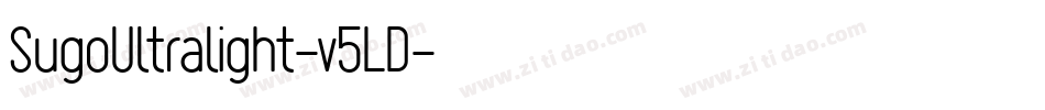 SugoUltralight-v5LD字体转换 SugoUltralight-v5LD字体转换