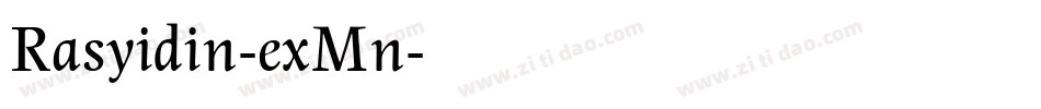 Rasyidin-exMn字体转换