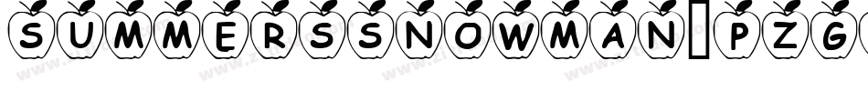 SummersSnowman-PZGB字体转换