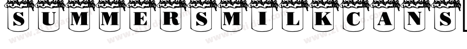 SummersMilkCans-BG0V字体转换 SummersMilkCans-BG0V字体转换