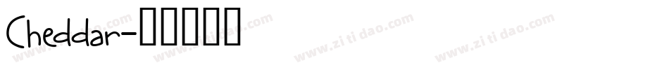 Cheddar字体转换