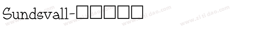 Sundsvall字体转换