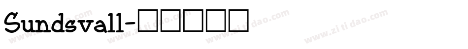 Sundsvall字体转换