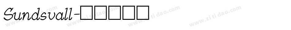 Sundsvall字体转换