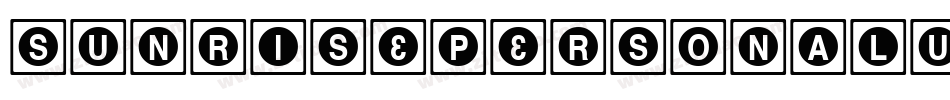 SunrisePersonalUse-d9nW6字体转换