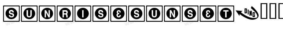 SunriseSunset字体转换