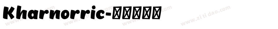 Kharnorric字体转换