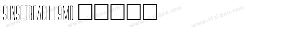 SunsetBeach-L9mD字体转换