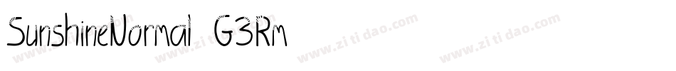 SunshineNormal-G3Rm字体转换