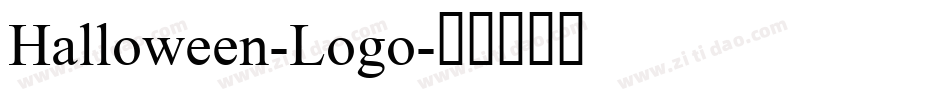 Halloween-Logo字体转换