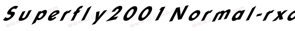 Superfly2001Normal-rxoA字体转换