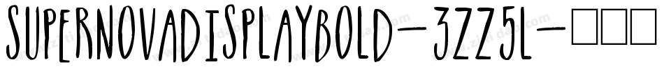 SupernovaDisplayBold-3zz5L字体转换