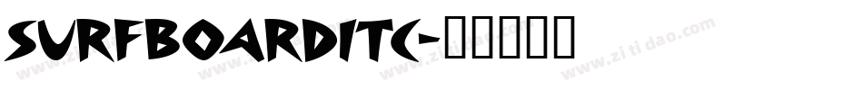 SurfboardITC字体转换