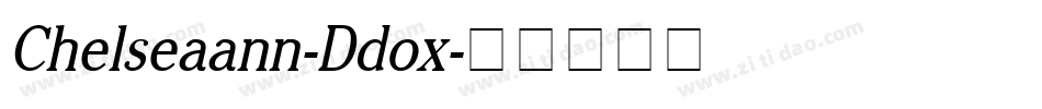 Chelseaann-Ddox字体转换