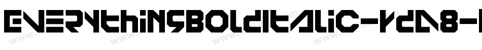 EverythingBoldItalic-YdA8字体转换
