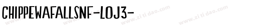 ChippewaFallsNf-LOJ3字体转换