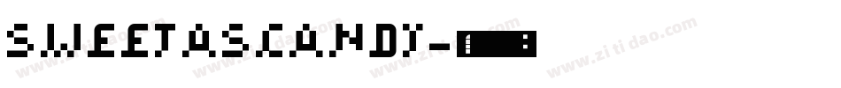 SWEETASCANDY字体转换