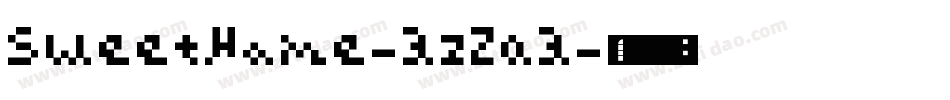 SweetHome-3zZa3字体转换