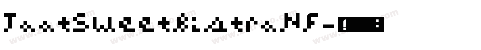 TootSweetBistroNF字体转换