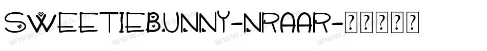 SweetieBunny-nRAAR字体转换