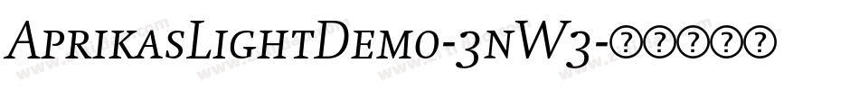 AprikasLightDemo-3nW3字体转换