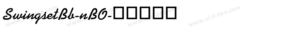 SwingsetBb-nBO字体转换