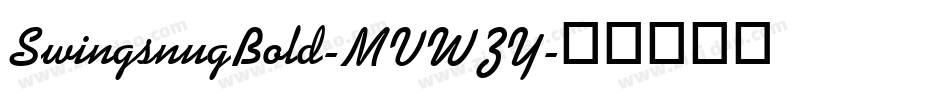 SwingsnugBold-MVWZY字体转换