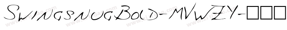 SwingsnugBold-MVWZY字体转换
