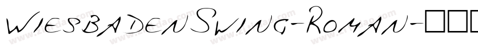 WiesbadenSwing-Roman字体转换