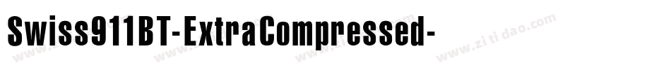 Swiss911BT-ExtraCompressed字体转换