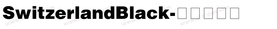 SwitzerlandBlack字体转换