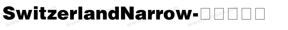 SwitzerlandNarrow字体转换