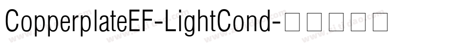 CopperplateEF-LightCond字体转换