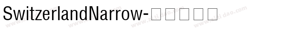 SwitzerlandNarrow字体转换