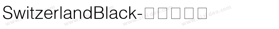SwitzerlandBlack字体转换