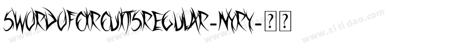 SwordOfCircuitsRegular-nyRY字体转换