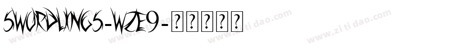 Swordlings-WZe9字体转换
