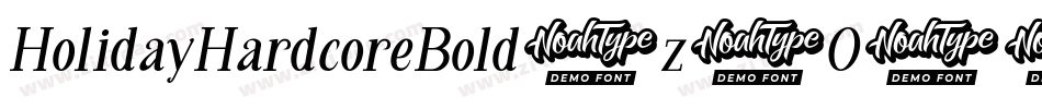 HolidayHardcoreBold-z0O4字体转换