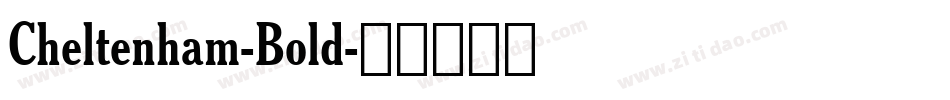 Cheltenham-Bold字体转换