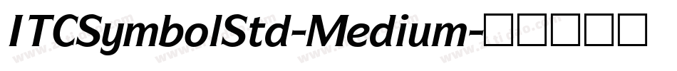 ITCSymbolStd-Medium字体转换