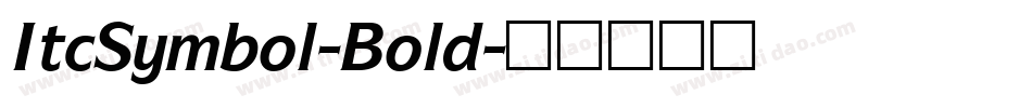 ItcSymbol-Bold字体转换