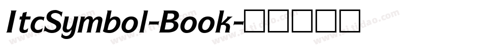 ItcSymbol-Book字体转换