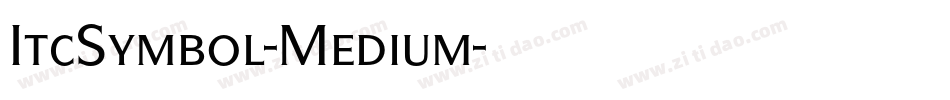 ItcSymbol-Medium字体转换