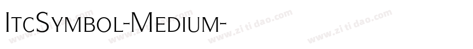 ItcSymbol-Medium字体转换