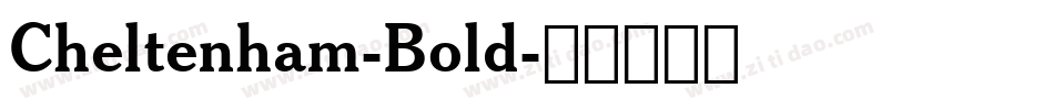 Cheltenham-Bold字体转换