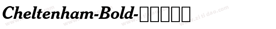 Cheltenham-Bold字体转换