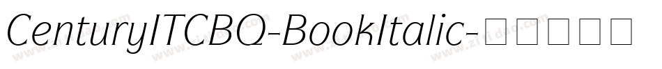 CenturyITCBQ-BookItalic字体转换